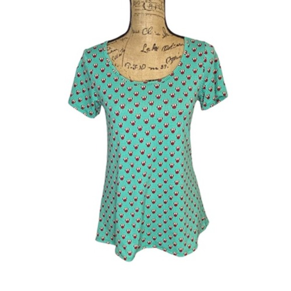 LuLaRoe Tops - Lularoe Shirt Womens XXS 2XS Classic T Tunic Disney Multi color Stretch (4333)